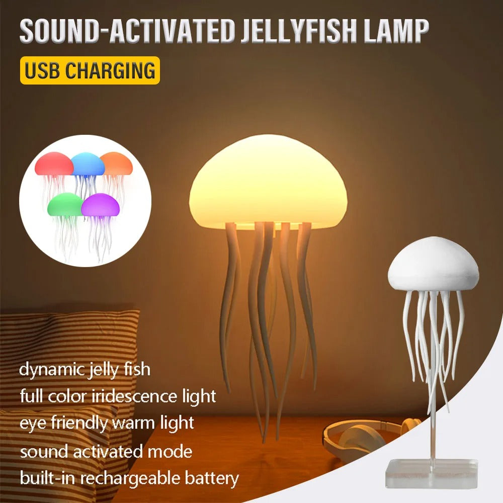 Jellyfish Table Lamp Color Changing LED Night Light